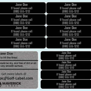 Club Valet® Golf Labels